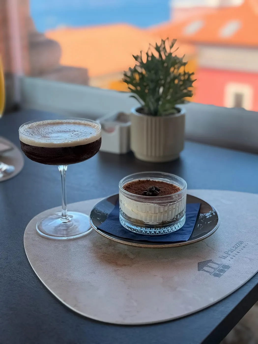 Desert poslužen u restoranu Il Palazzo Galbiani